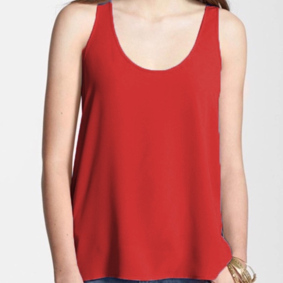 Nordstrom Frenchi Red Tank Tops, Small - Picture 1 of 8